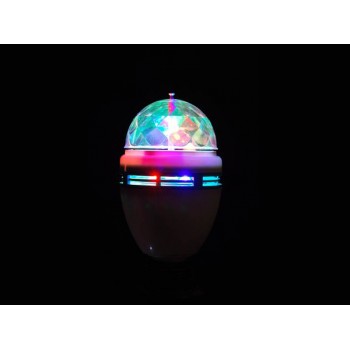 Светодиодная лампа E27 3W 220V Rotating RGB